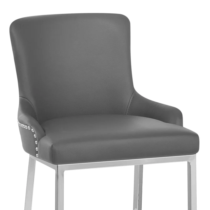 Chaise de Bar Faux Cuir - Bliss Gris