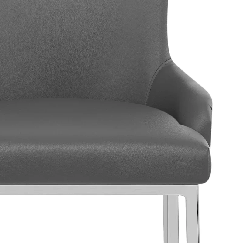 Chaise de Bar Faux Cuir - Bliss Gris