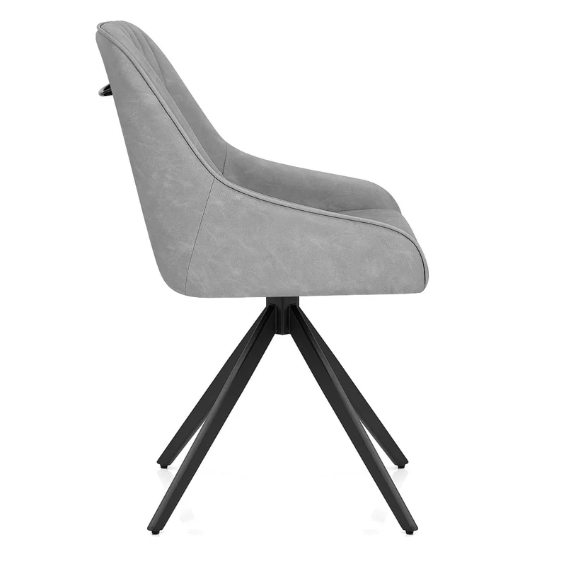 Chaise Faux Cuir - Amelia Gris