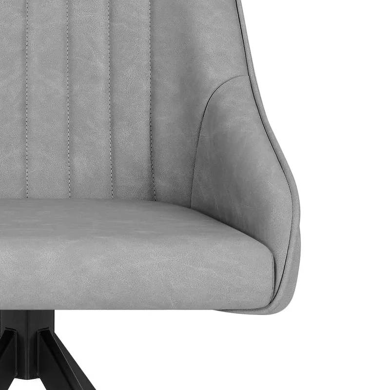 Chaise Faux Cuir - Amelia Gris