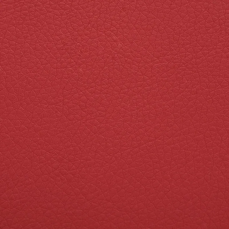 Tabouret Faux Cuir Chrome - Zaza Rouge