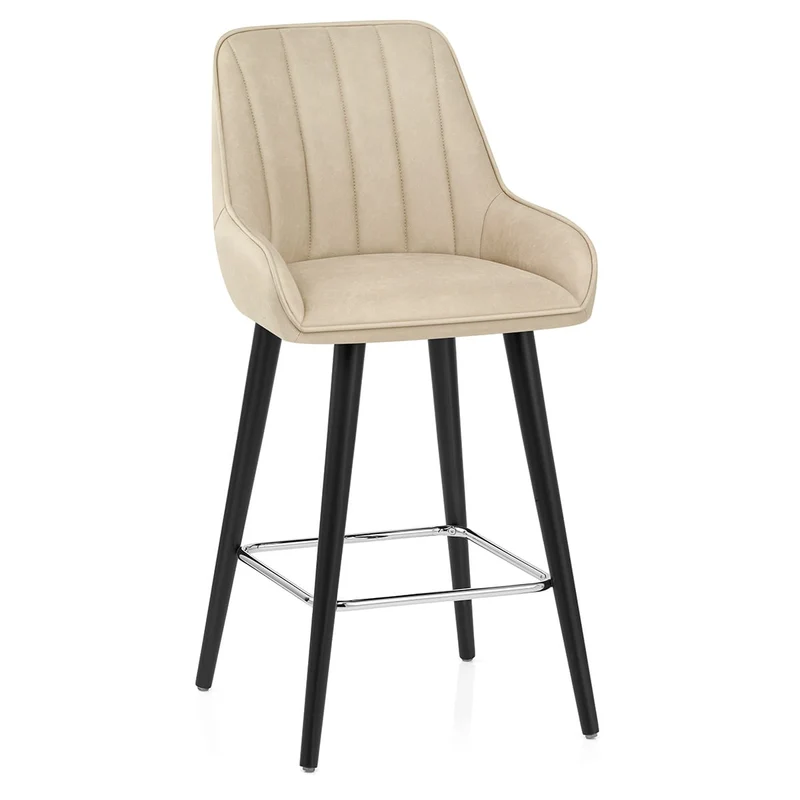 Tabouret de Bar Faux Cuir - Rosa Crème