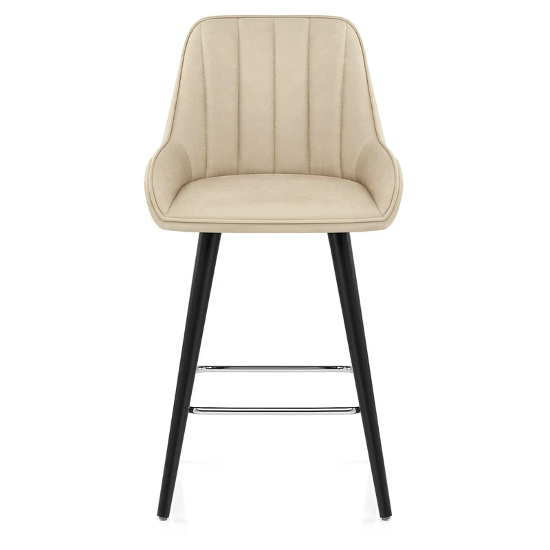 Tabouret de Bar Faux Cuir - Rosa Crème