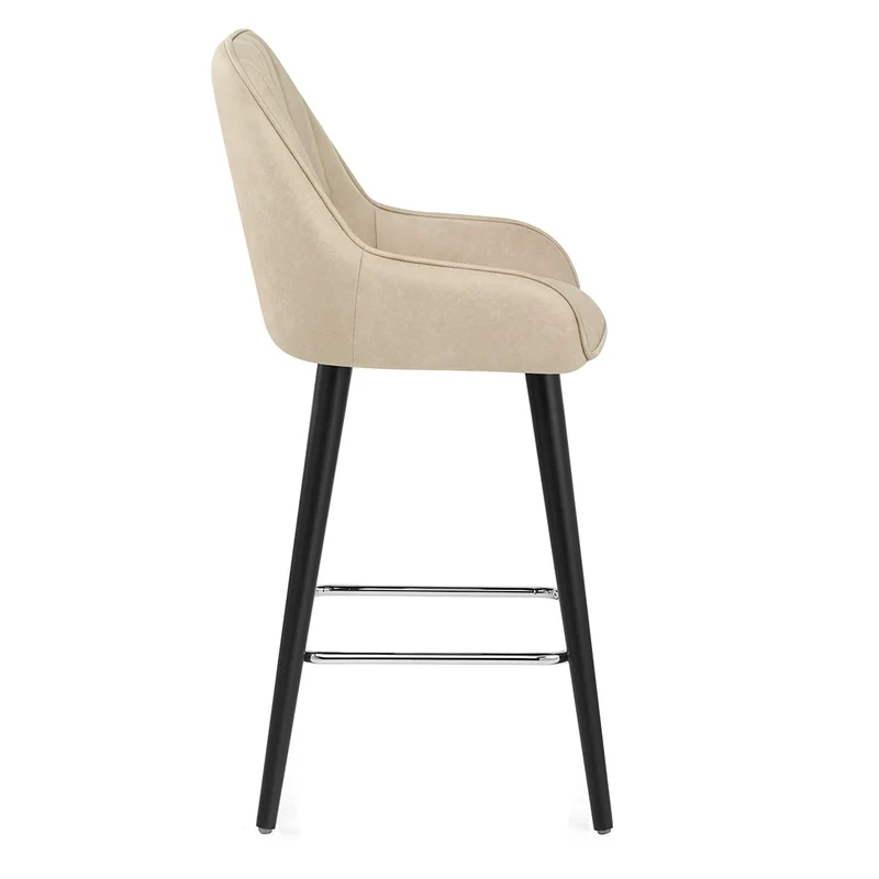 Tabouret de Bar Faux Cuir - Rosa Crème