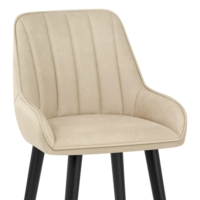 Tabouret de Bar Faux Cuir - Rosa Crème
