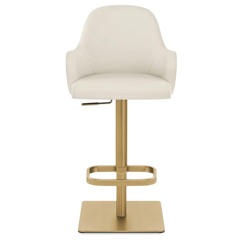Tabouret de bar doré - Toni Crème