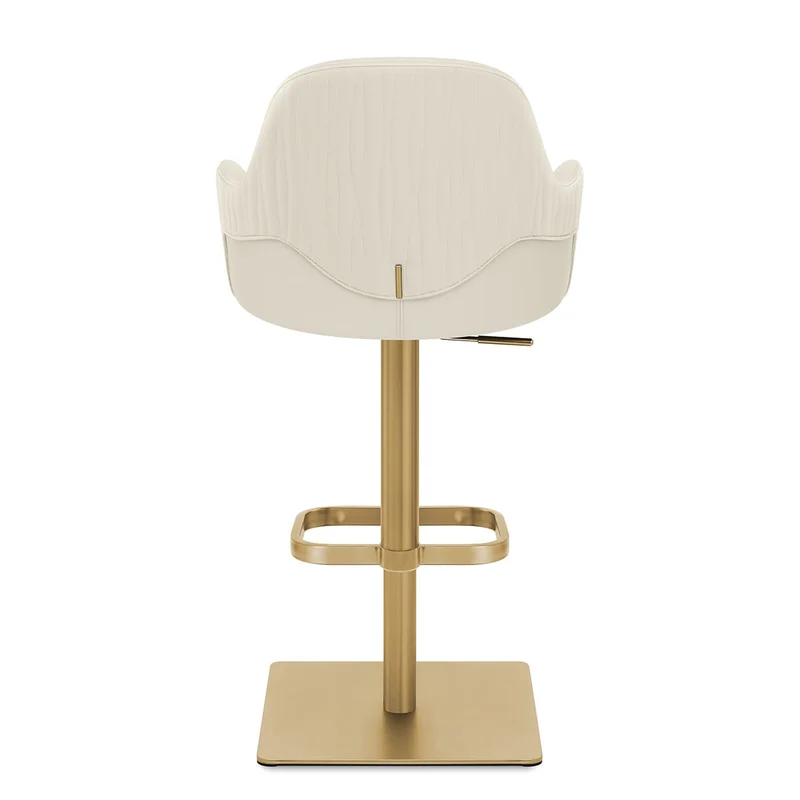 Tabouret de bar doré - Toni Crème