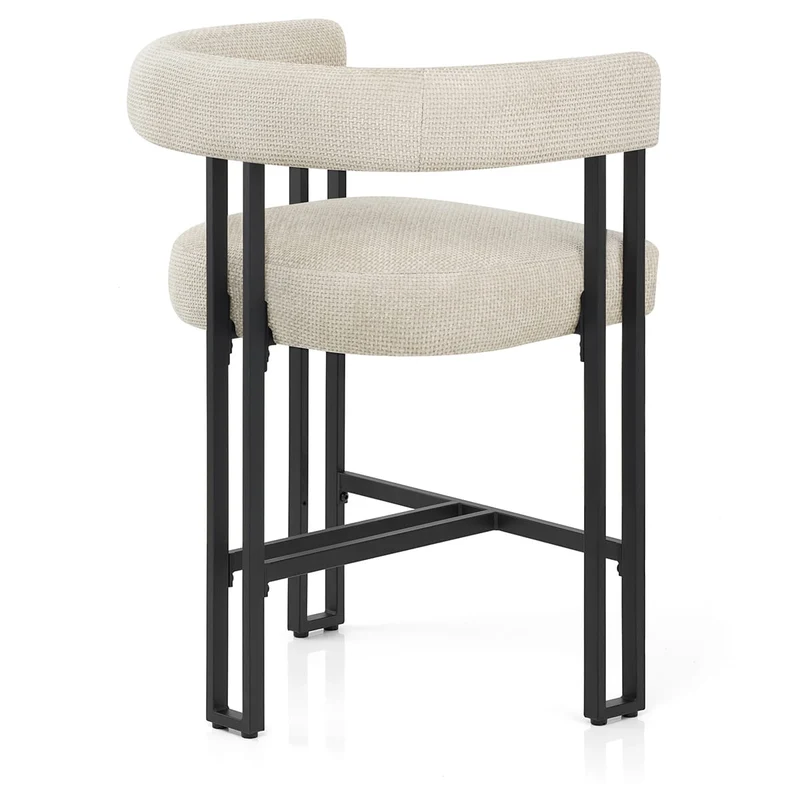 Tabouret de Bar Tissu - Gigi Crème