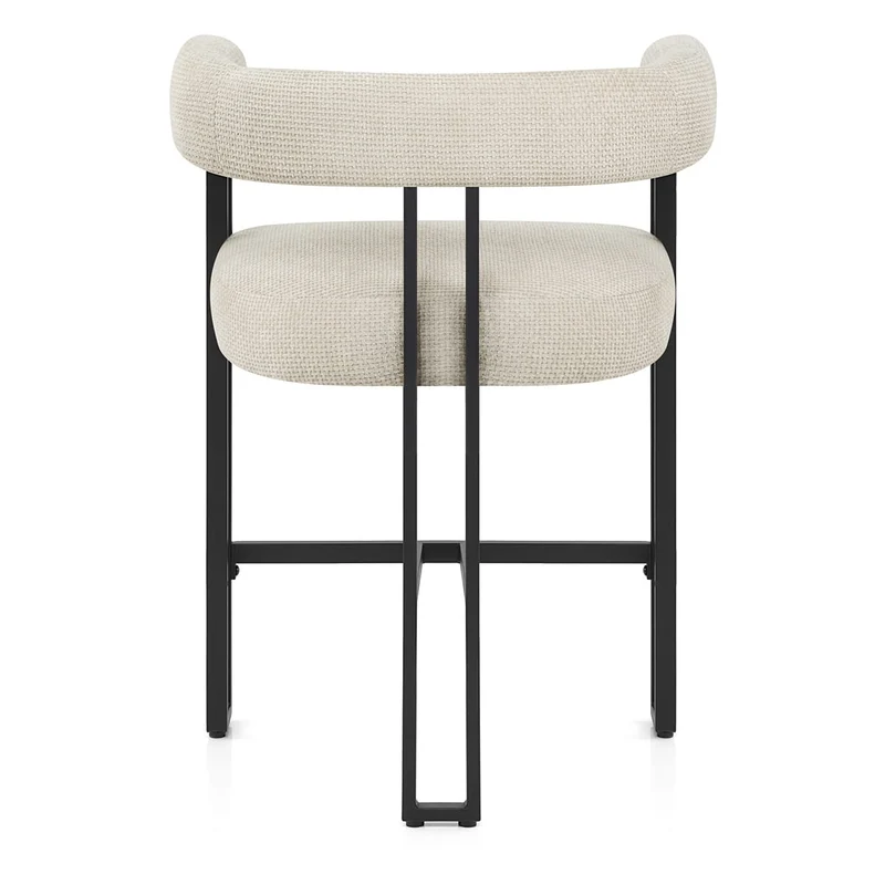 Tabouret de Bar Tissu - Gigi Crème