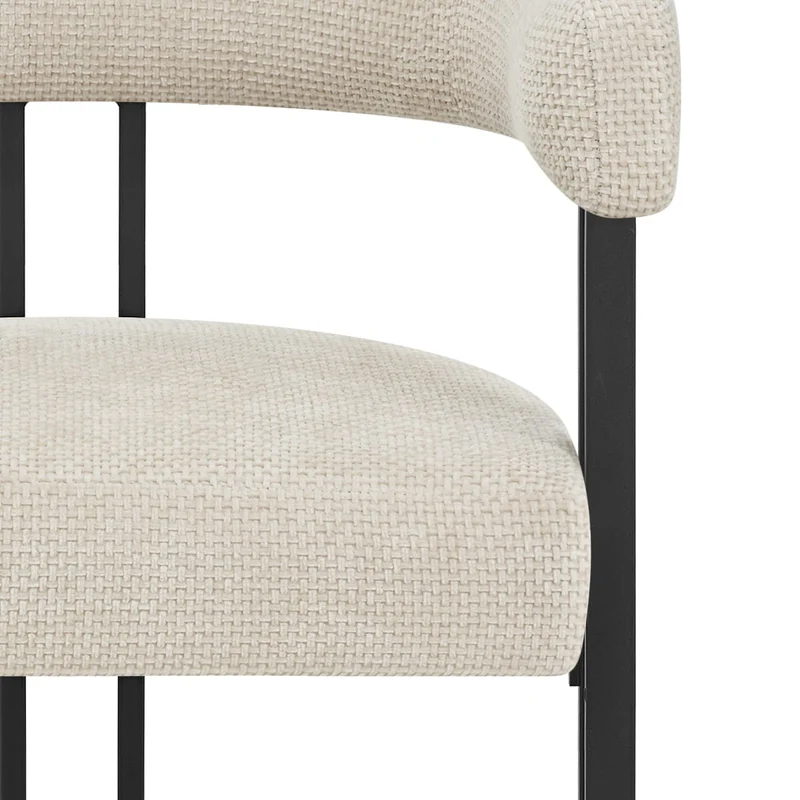 Tabouret de Bar Tissu - Gigi Crème