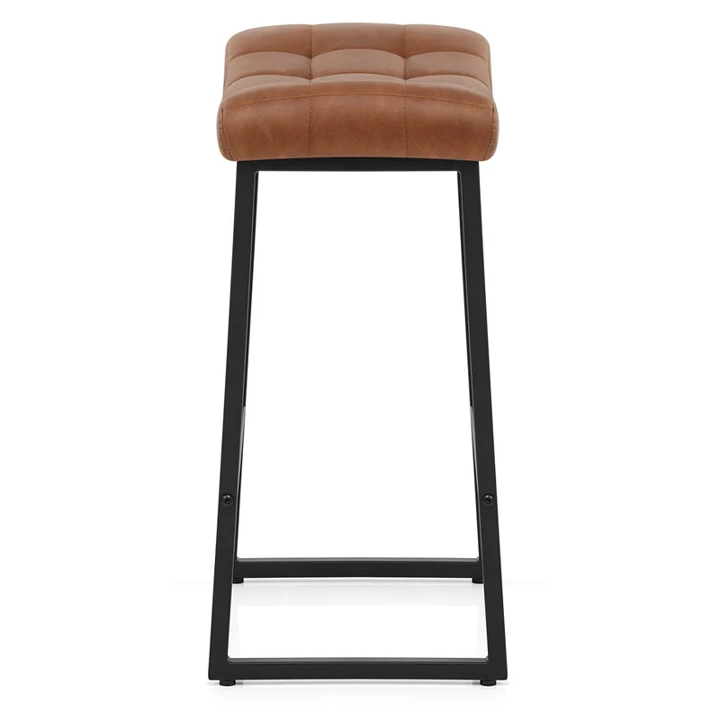 Tabouret Faux Cuir - Jago Marron