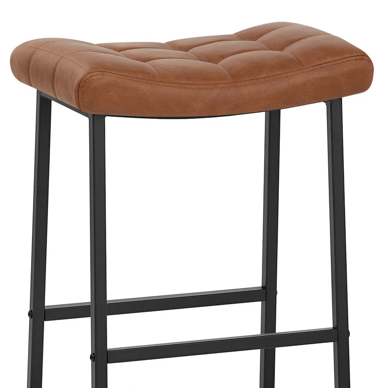 Tabouret Faux Cuir - Jago Marron
