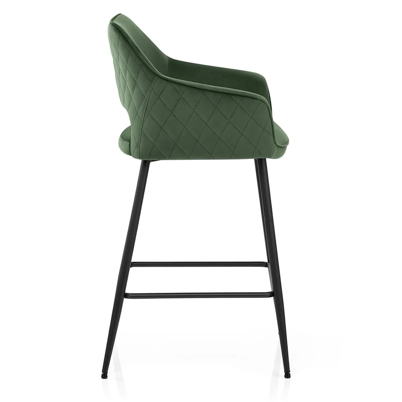 Chaise de bar Velours - Viola Vert