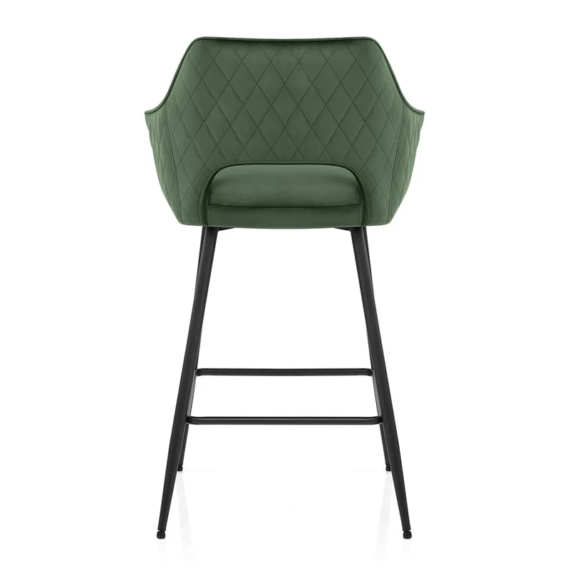Chaise de bar Velours - Viola Vert
