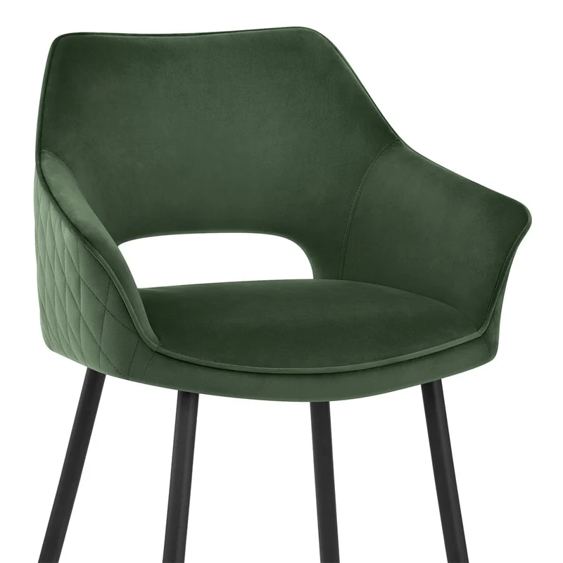 Chaise de bar Velours - Viola Vert