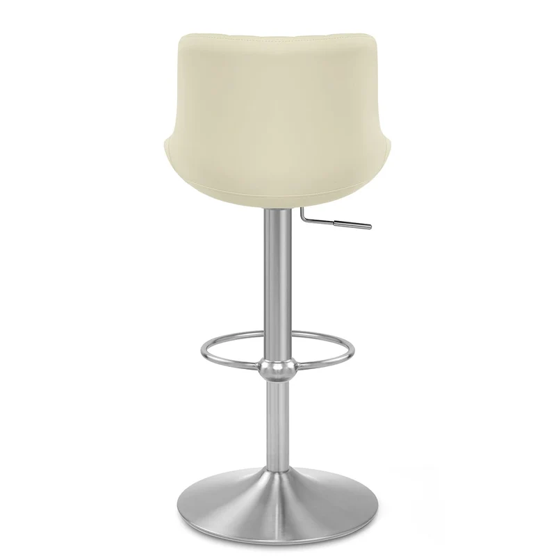 Tabouret Cuir Véritable - Versailles Crème