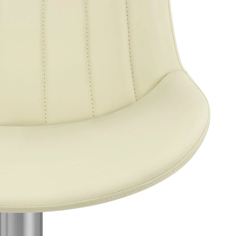 Tabouret Cuir Véritable - Versailles Crème