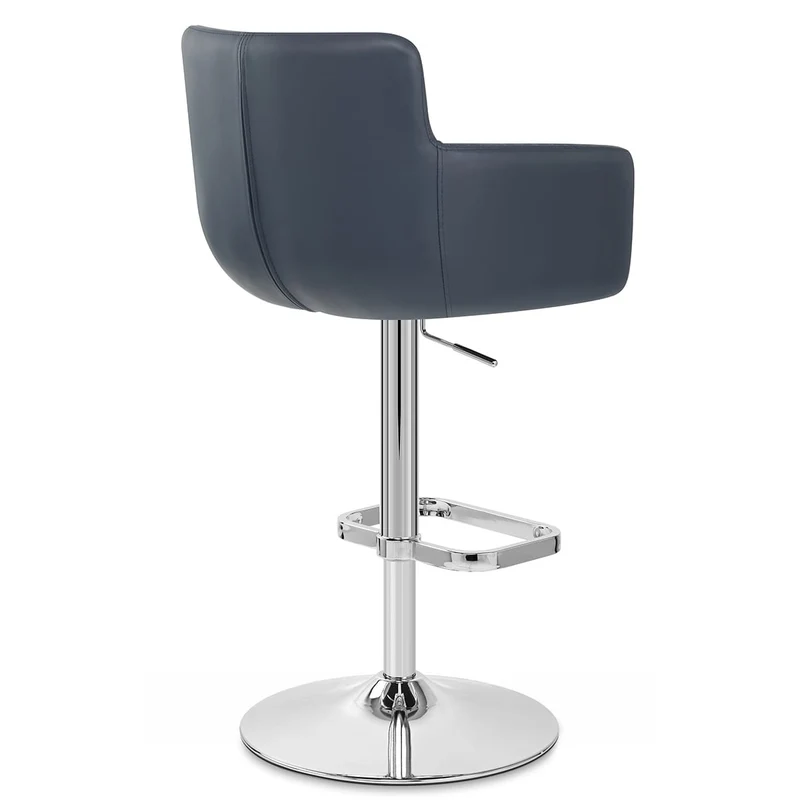 Tabouret Faux Cuir - Felipe Bleu