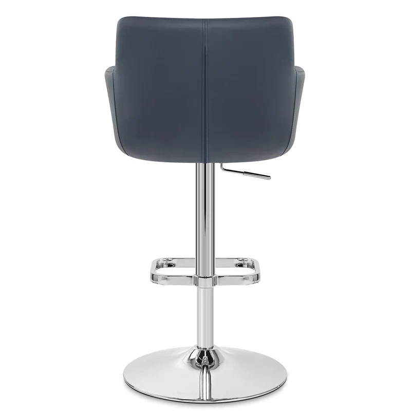 Tabouret Faux Cuir - Felipe Bleu