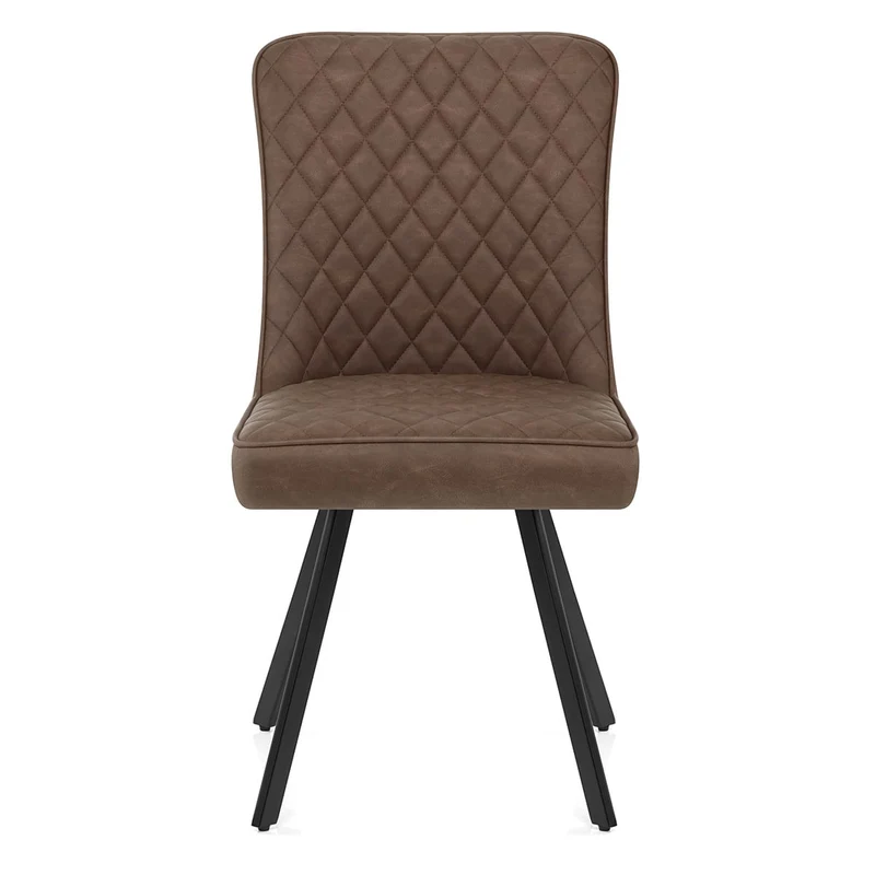 Chaise Faux Cuir - Pascal Marron