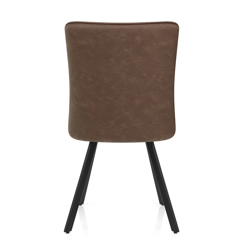 Chaise Faux Cuir - Pascal Marron