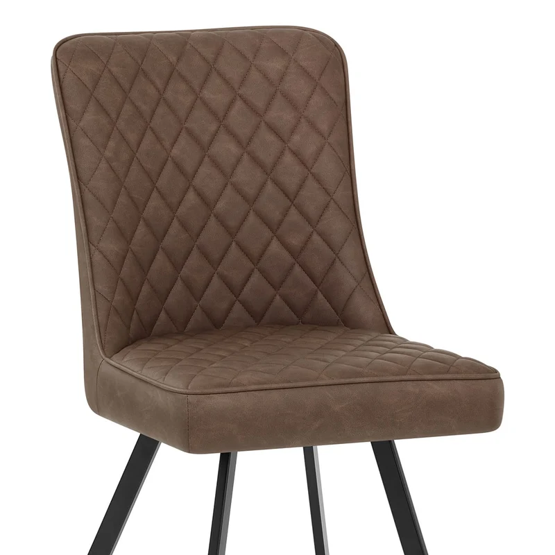 Chaise Faux Cuir - Pascal Marron