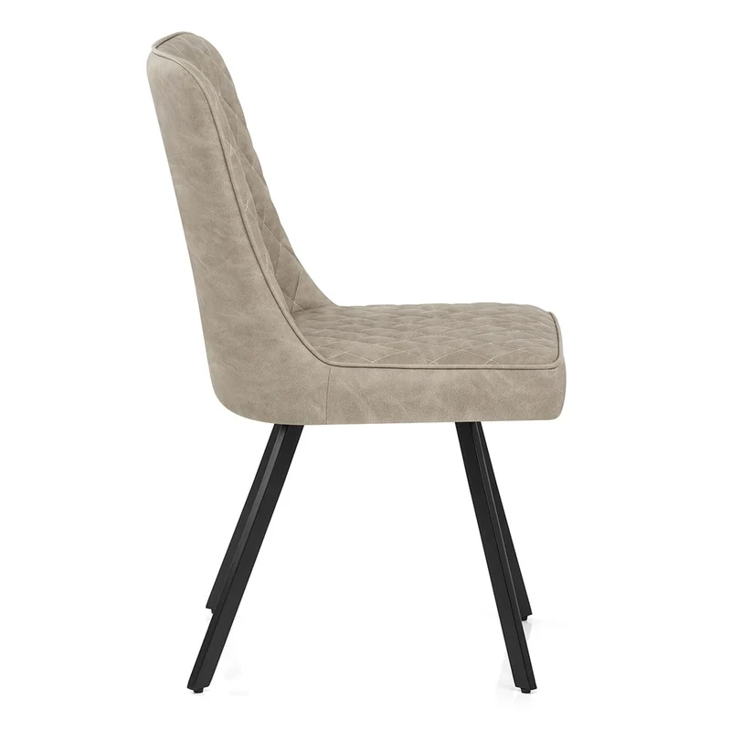 Chaise Faux Cuir - Pascal Taupe