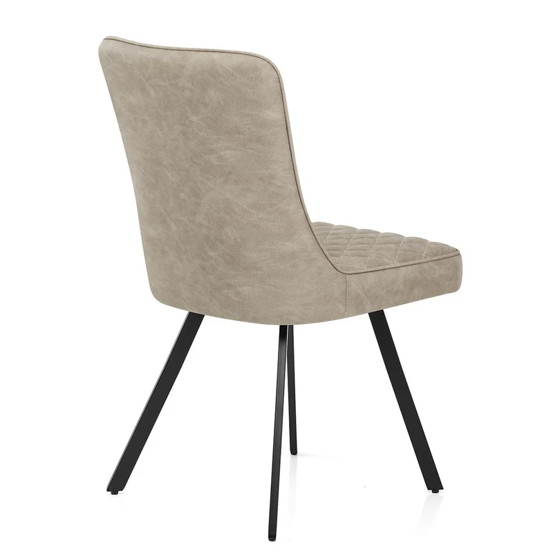 Chaise Faux Cuir - Pascal Taupe