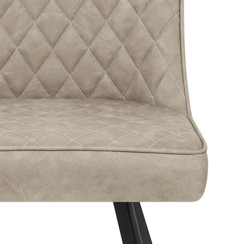 Chaise Faux Cuir - Pascal Taupe