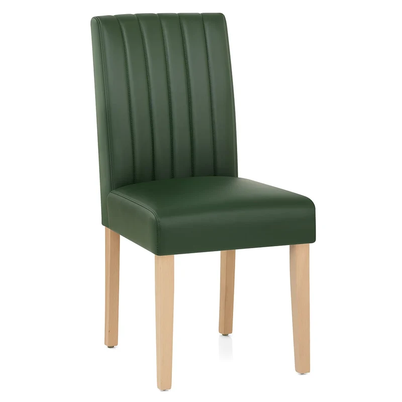 Chaise Cuir Véritable - Newbury Vert