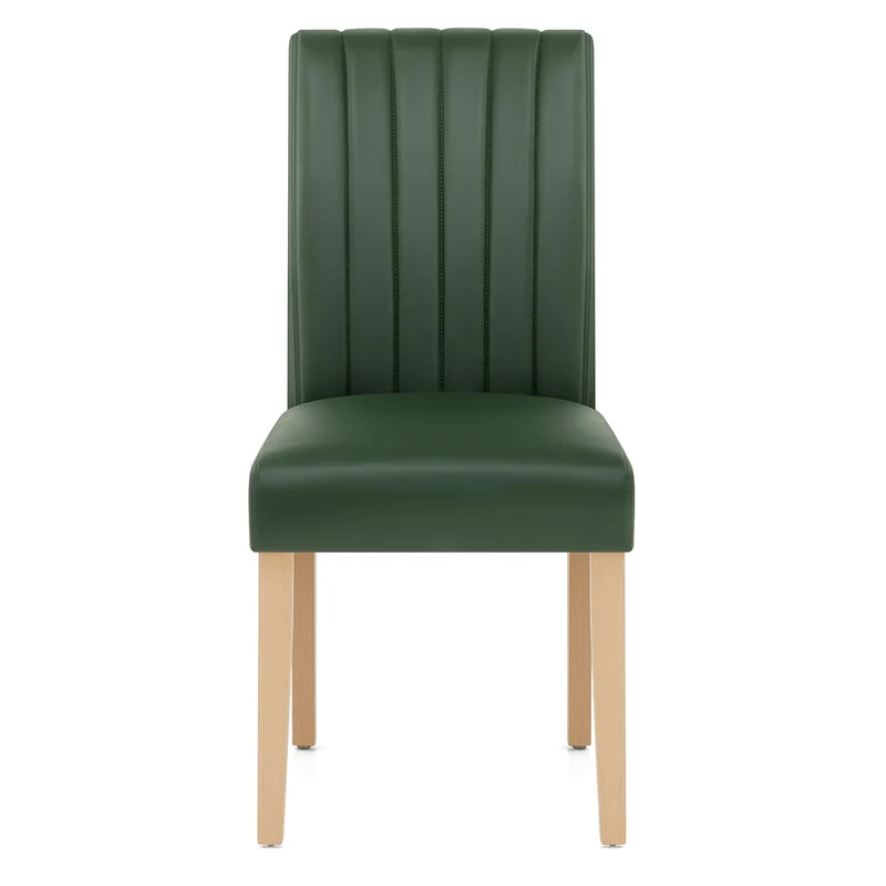 Chaise Cuir Véritable - Newbury Vert