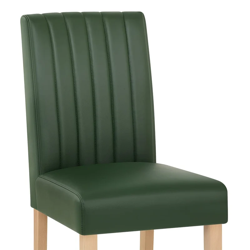 Chaise Cuir Véritable - Newbury Vert