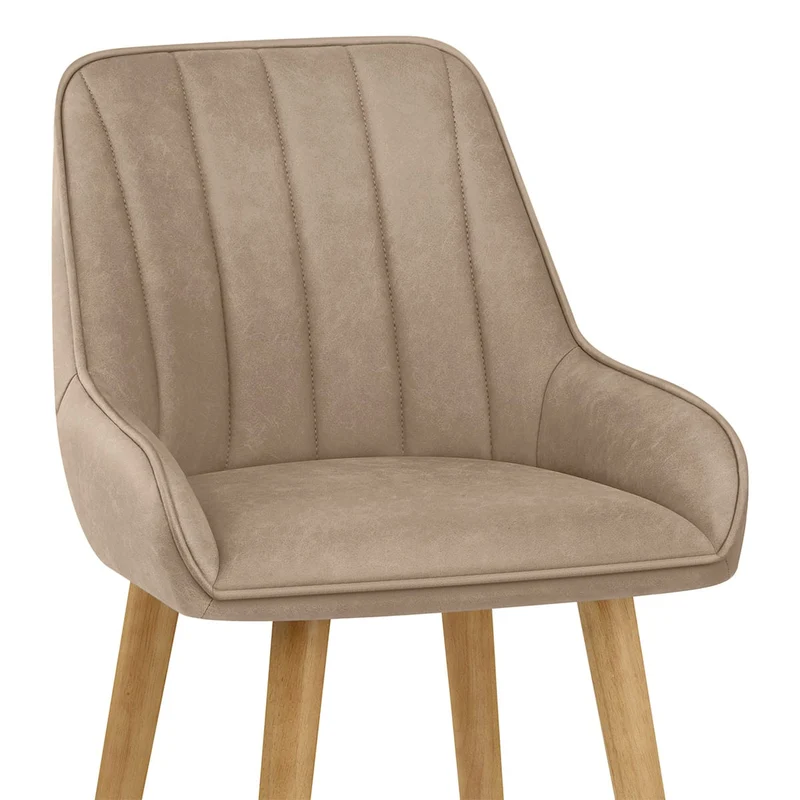 Tabouret de Bar Bois - Rosa Taupe