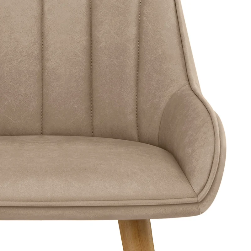 Tabouret de Bar Bois - Rosa Taupe