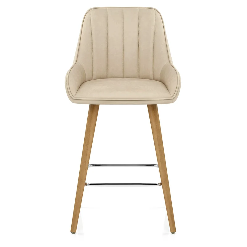 Tabouret de Bar Bois - Rosa Crème