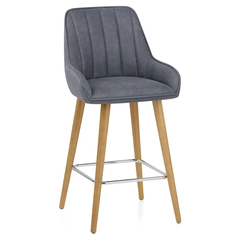Tabouret de Bar Bois - Rosa Bleu