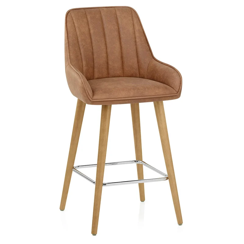 Tabouret de Bar Bois - Rosa Marron