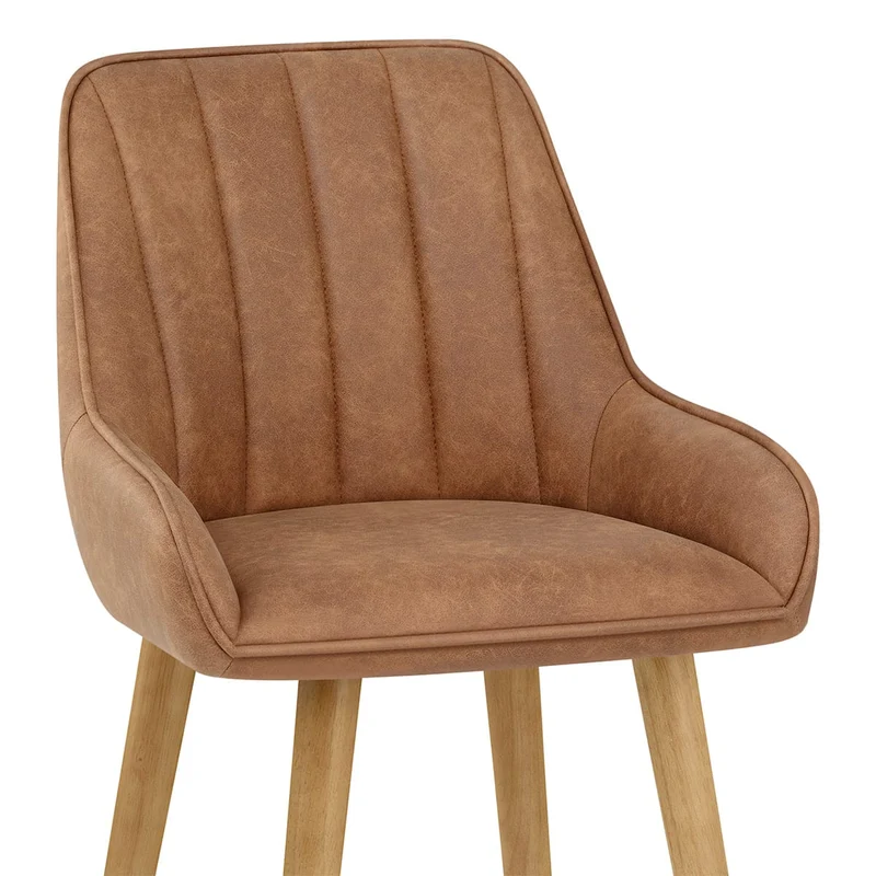 Tabouret de Bar Bois - Rosa Marron