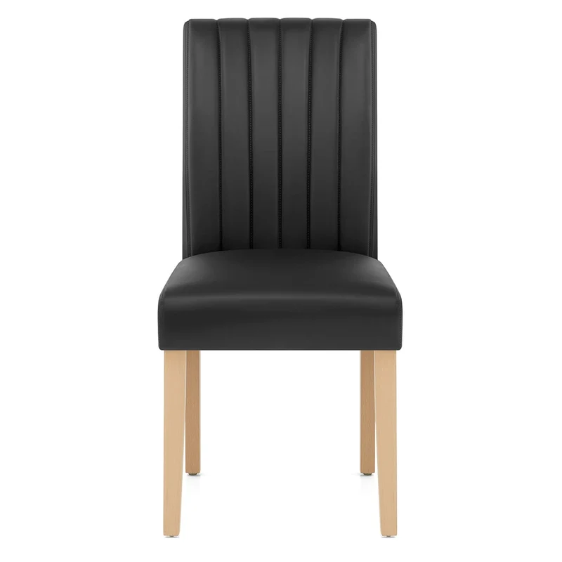 Chaise Cuir Véritable - Newbury Noir
