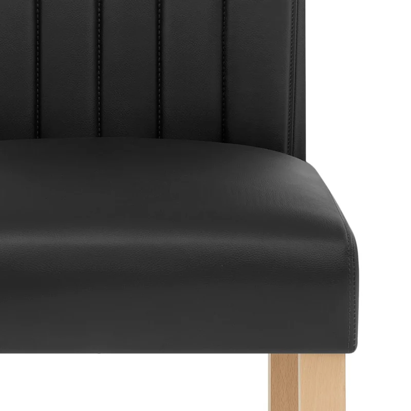 Chaise Cuir Véritable - Newbury Noir