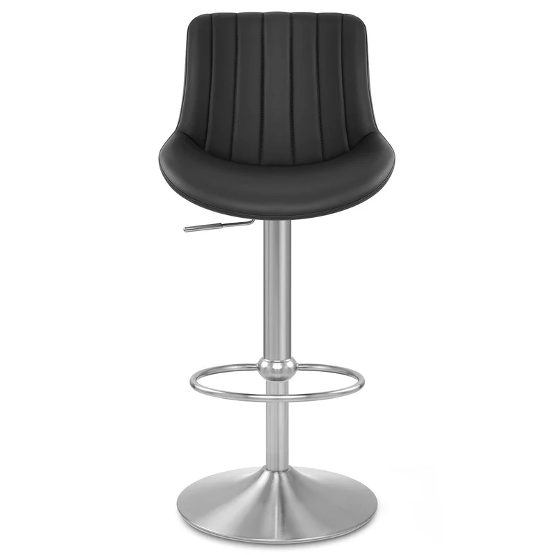 Tabouret Cuir Véritable - Versailles Noir