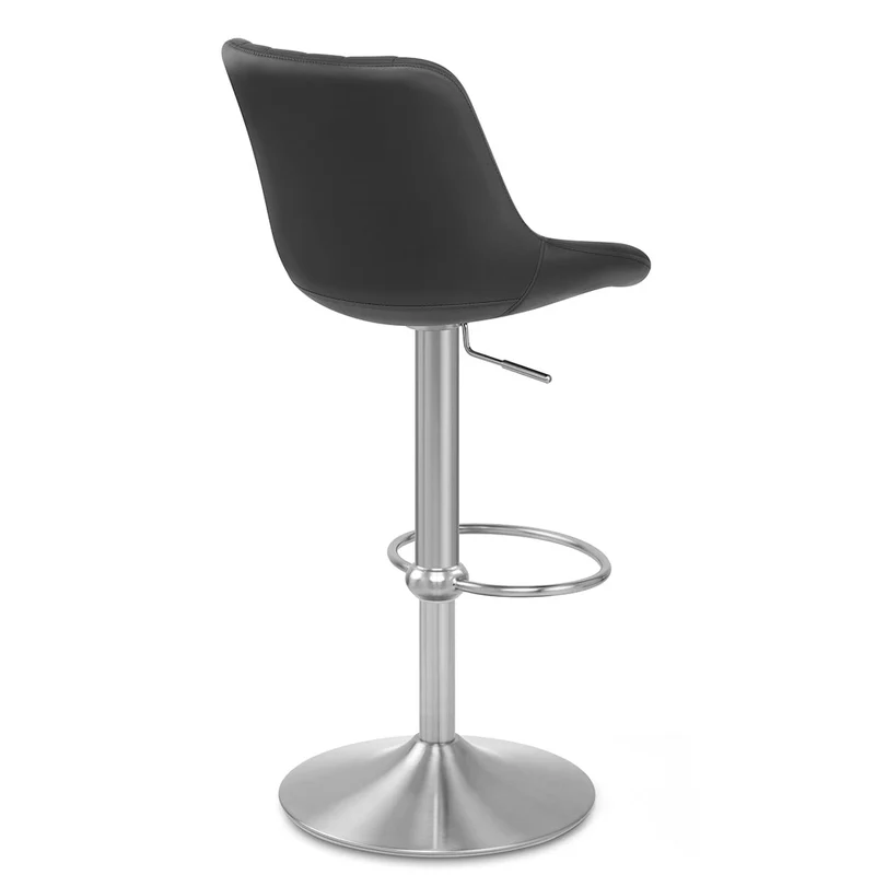 Tabouret Cuir Véritable - Versailles Noir