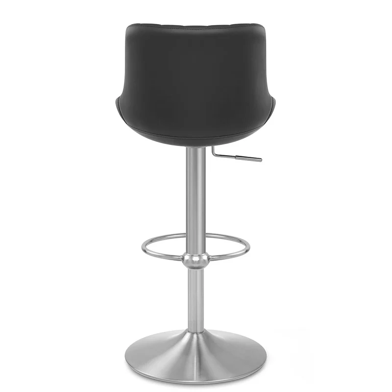 Tabouret Cuir Véritable - Versailles Noir