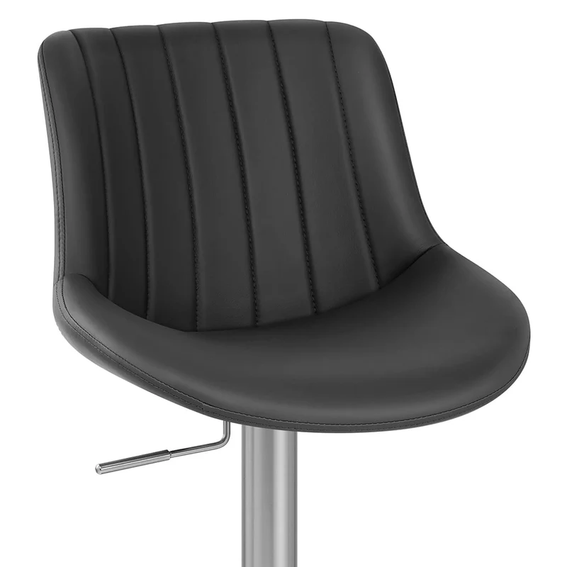 Tabouret Cuir Véritable - Versailles Noir