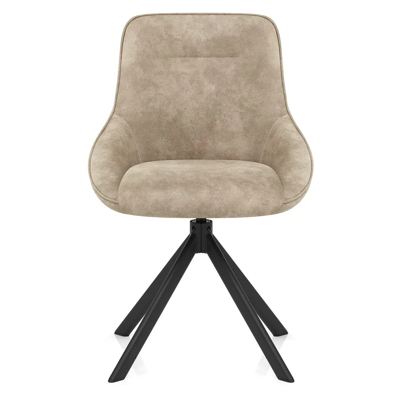 Chaise Faux Daim - Dante Taupe