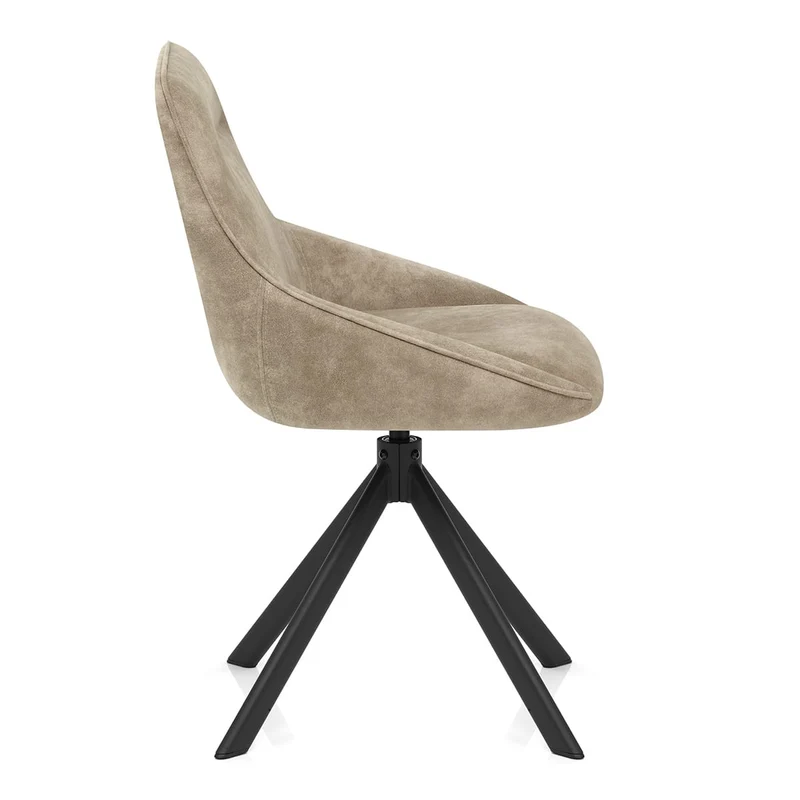 Chaise Faux Daim - Dante Taupe