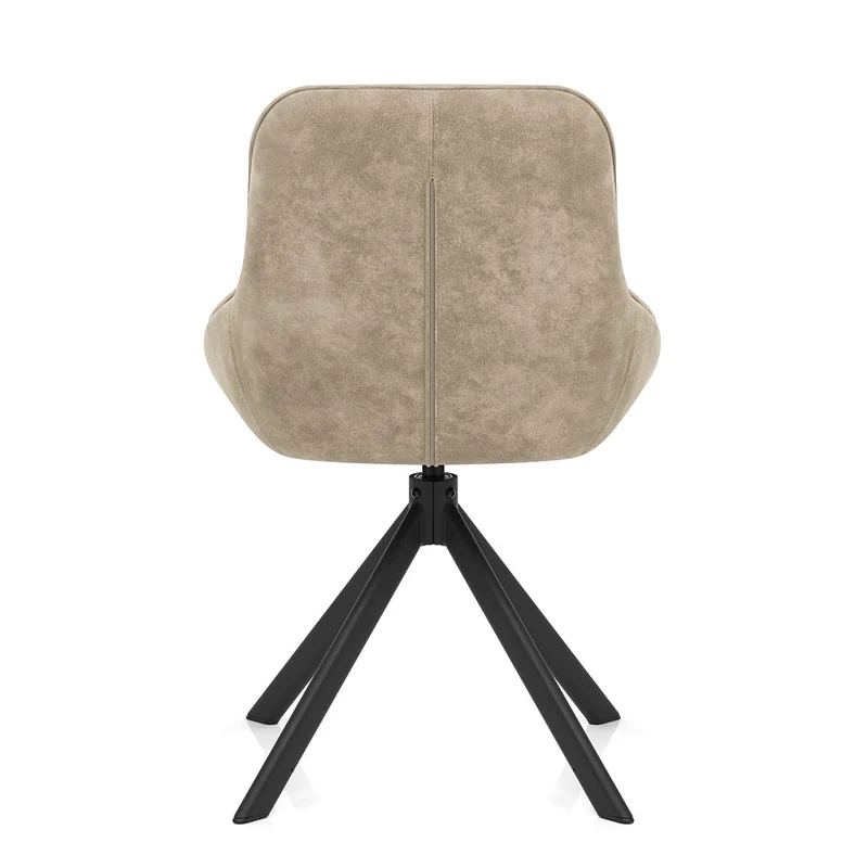 Chaise Faux Daim - Dante Taupe