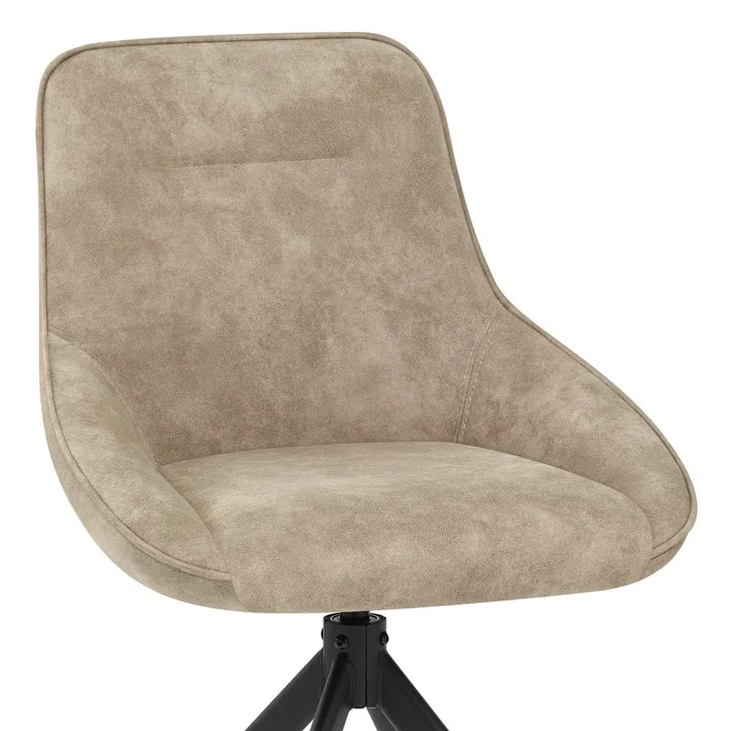 Chaise Faux Daim - Dante Taupe