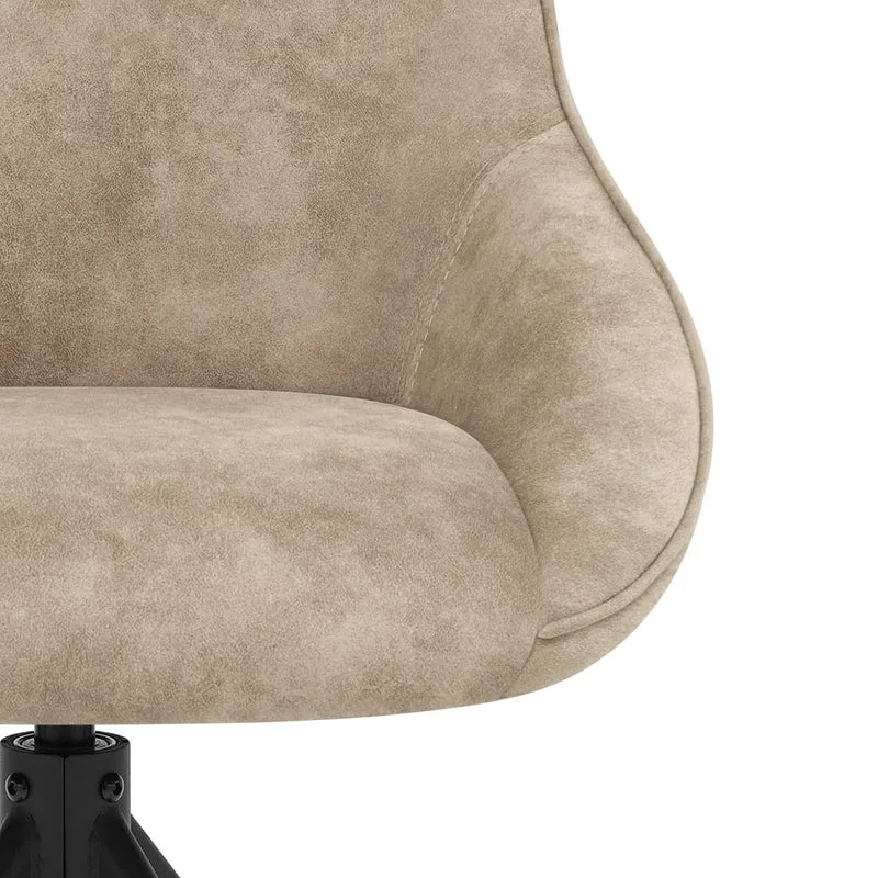 Chaise Faux Daim - Dante Taupe