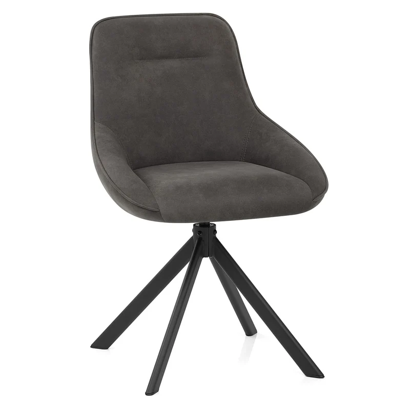 Chaise Faux Daim - Dante Gris